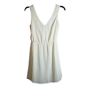 NWT TOBI Drape Open Back Skater V Neck Dress